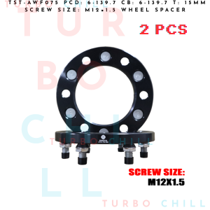 TST-AWF075 PCD: 6-139.7 CB: 6-139.7 T: 15MM SCREW SIZE: M12×1.5 WHEEL SPACER