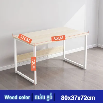 HOMESENCE Bàn làm việc học tập mặt bàn bo góc và định vị 4 lỗ bắt ốc dễ tháo lắp chân sắt sơn tĩnh điện mặt gỗ MDF cao cấp