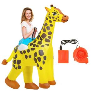 Quick Inflate Animal Costume For Themed Parties Adult Sized Animal Role Play Outfit With Smiling Design