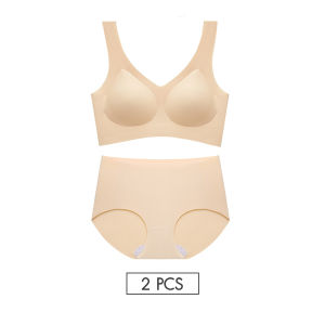 Jollynn Cloud Setเสื้อชั้นในและกางเกงใน Braless Cloud Zero Touch (W Strap)+ Panties (Mid-low waist)
