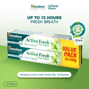 [Value Pack] Himalaya Active Fresh Herbal Toothpaste 100g x 2 | Oral Care for Fresh & Clean Mouth Feel