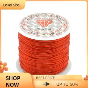 Lokei 50M Strong Stretch Elastic Cord Wire rope Bracelet Necklace String Bead 0.5mm