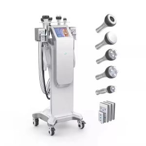 Professional vertical 6 in 1 liposuction body fat removal lipo rf 80k cavitation slimming machine Lipolaser