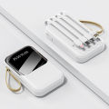 Macaron KC58 Power Bank with 20000mAh Battery Capacity, Multi Cable Fast Charging and Digital LED Display. 
