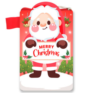 Dompet Panjang 3D Christmas Souvenir Natal Sekolah