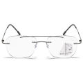 3 in 1 Frameless Progressive Multifocal Reading Glasses Anti Blue Light Presbyopia Glasses Men's Auto Zoom Far Near Reading Eyeglasses With Grade. 