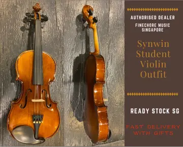 【Ready Stock SG】Synwin Student Acoustic Handcrafted Violin Outfit 1/10, 1/8,  1/4, 1/2, 3/4, 4/4 Size Beginner with violin case, bow , rosin | Lazada  Singapore