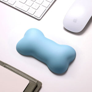 Leather Silicone Wrist Mouse Pad Keyboard Hand Rest Wrist Rest Girls Wrist Guard Hand Pillow Leather Bone Wrist Pad Black