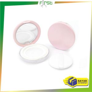 FH-K183 Wadah Bedak Tabur dengan Cermin Loose Powder Case Free Sponge / Tempat Bedak Tabur Travel