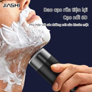 JIASHI Máy Cạo Râu Điện Cổng Sạc USB Nhỏ Gọn Và Di Động Có Thể Giặt Được Dao Cạo Nam Sạc Nhanh 1 Giờ Cần Thiết Cho Công Tác Du Lịch