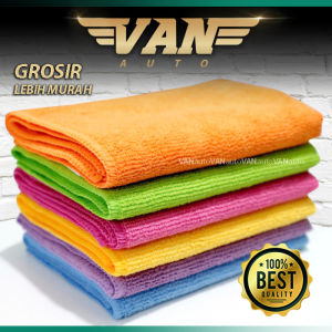 Kain Lap Microfiber 35x35cm 320 gsm/ Microfiber Cloths / Lap Meja Mobil Motor