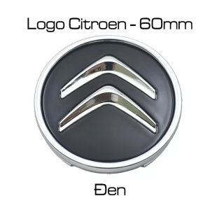 Ốp chụp (Logo) mâm (Lazang) cho xe Citroen (đường kính 60mm). Chất liệu nhựa ABS cao cấp. 2 màu Đen và Bạc. Citroen60