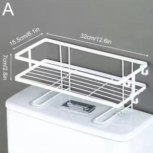 Bathroom Storage Rack Toilet Shelf Rack No Drilling Space Saver Toiletry Storage Rack for Bathroom Kitchen