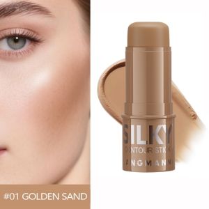SHIRUI Lớp nền lì tự nhiên Thỏi phấn tạo khối làm sáng da 3 màu Đa chức năng Thỏi tạo khối Ứng dụng mượt mà Thỏi làm sáng da Dành cho trang điểm