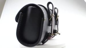 Thick Leather Motorcycle Handlebar Bag & Tool Organizer Pouch