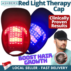Red Light Therapy Cap for Hair Regrowth Advanced Infrared Hair Loss Treatment Device. LED Hat Stimulate Follicles for Growth