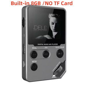C5 8GB Lossless Bluetooth MP3 Music Player Zinc Alloy BodyRotary ControlsWireless ConnectionFM RadioVoice Recorder