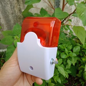 LB003 mẫu mới - Còi Hú Có Đèn Chớp Báo Động - Có Nút Chỉnh Tăng Giảm Âm Lượng 220VAC12VDC