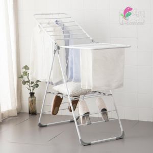 Rak jemuran gantungan baju sepatu pakaian stand lipat SGA RT92