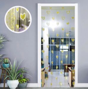 Tirai Benang Motif Love Tirai Pintu Dan Jendela gorden banyak pilihan Warna MURAH NAMUN MEWAH