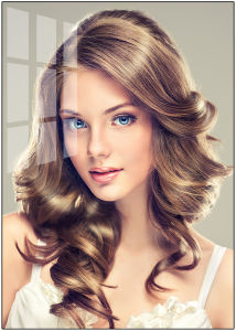 Tranh treo tường mẫu tóc đẹp trang trí tiệm tóc Spa Nails Hair Beauty Salon bóng kiếng nhiều mẫu và kích thước