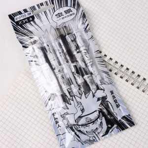 XY YG 6pcs NARUTO Quality ST nibs push neutral pen high color value smoothness student product boy Stationery gift YX