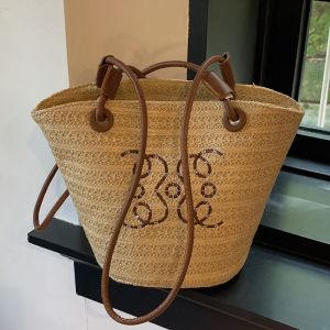 Fashion Retro Shoulder Bag Women Handbag Luxury Brand Designer Tote Women Straw Shoulder Messenger Bag Elegant Ladies Beach Bags2026