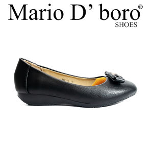 Mario D Boro Womens Elegant Black Square Toe Ballet Flats Shoes LX 27320 C54 C68