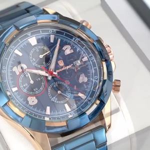 Đồng hồ nam thương hiệu Thụy Sĩ đồng hồ bấm giờ đa chức năng chống nước phát quang đồng hồ quartz chính hãng