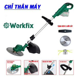 THÂN Máy Cắt Cỏ Dùng Pin WORKFIX WF-GT1323BL Động Cơ Không Chổi Than Đa Chức Năng