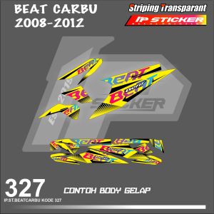 BEAT CARBU 2008-2012 (COD) STIKER STRIPING MOTOR HONDA BEAT CARBU HOLOGRAM DAN TRANSPARAN