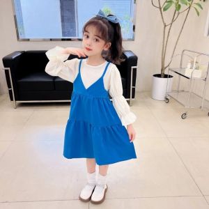 GOOTRADES Bowknot Lace Princes Dress Pleated Loose Children Long Sleeved Dress Fashion Ballet Style Girls Long Dress Party