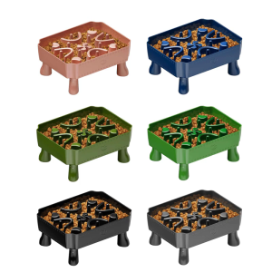 Durability Plastics Cats Bowl Dishwasher Safe Cats Dish Nonslip Cats Bowl for Home or Outdoor Use