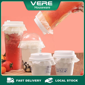 500pcs Cup Leak Proof Paper Round Shape Leak Proof Paper Films for Milk Tea Cup Coffee Cup