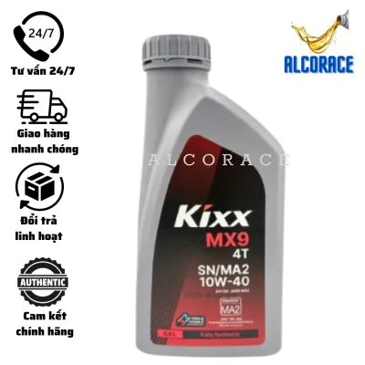 Nhớt Kixx 10W40 Ultra 4T 100% tổng hợp dành cho xe số côn tay - Nhập khẩu Hàn Quốc