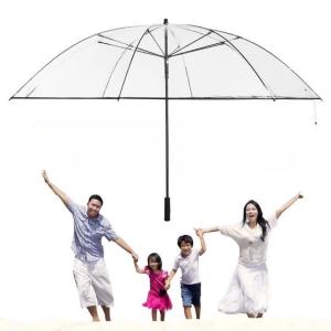 xpkQ 180CM Extra Large Transparent Umbrella Professional Storm Umbrellas Reinforce Long Handle Waterproof Rain Gear Household 8N6Y2