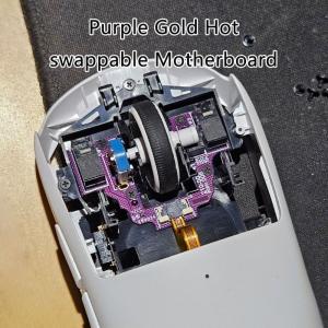เมนบอร์ดแผงกระดุม PCB สำหรับไมโครสวิตช์ตัวเข้ารหัสเมาส์สีทอง