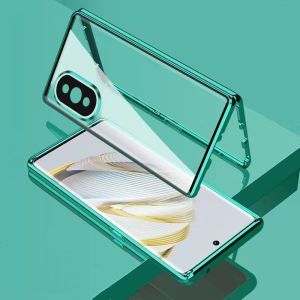 360 Full Case For Huawei Nova 11 10 SE 9 12 Pro Double Sided Adsorption Metal Capa Tempering Glass Clear Phone Cover