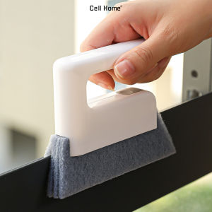 Bàn chải vệ sinh rãnh cửa sổ cửa lùa bàn chải kẹp vải Microfiber có thể tháo rời lau khe điều hoà cửa gió rèm cửa đa năng