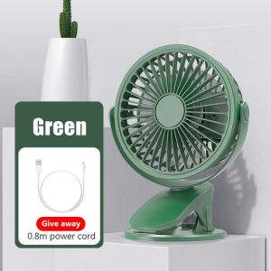 Supermax USB Rechargeable Table Fan Clip - on Type Portable Mini Desk Fan 360 Degree Rotation Adjustable Clip - on Fan For Student Dormitory