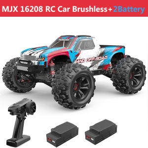JDD【In stock】【Original Available】MJX 16207 16208 16209 16210 1/16 Brushless RC Car 2.4G Remote Control 4WD 65KMH High-Speed Off-Road Trucks