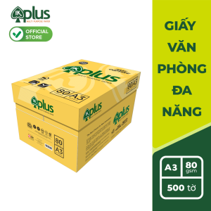 Thùng giấy IK PLUS A3 80gsm - Giấy photo giấy in văn phòng giấy vẽ - Hàng chính hãng (5 reams)