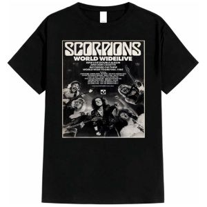 T-SHIRT Kaos Merchandise Musik SCORPIONS Bahan 24s