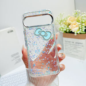 Luxury Glitter Rhinestones Bowknot Sequins Phone Case for Google Pixel 8 9 10 Pro XL 9A 8A Shockproof Bling Transparent Cover