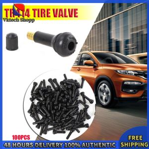 Vktech High-Performance TR-414 Rubber Valve Stems 100pcs with Caps for Reliable Tire Functionality
