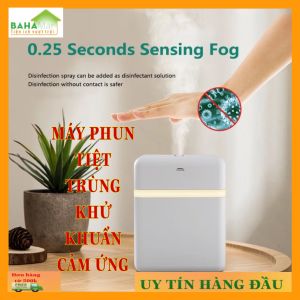 MÁY TẠO ẨM PHUN SƯƠNG CẢM ỨNG THÔNG MINH - XỊT CỒN KHỬ TRÙNG TỰ ĐỘNG "BAHAMAR" có cảm biến tự động để phun chất lỏng mà không cần chạm tay vào hiệu quả trong việc đề phòng lây nhiễm chéo