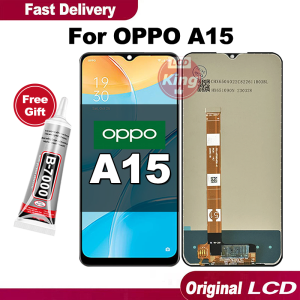 LCD OPPO A15 Original Full set asli Touchscreen Meningkatkan Kecerahan / Mencegah Layar Meledak