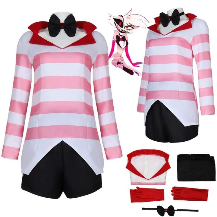 Hazbin Cosplay Hotel Dust Angel Cosplay Costume Uniform Women Girls ...