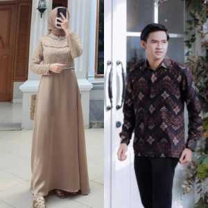 [ GRATIS ONGKIR + BISA COD ] Model Gamis Terbaru 2022 / Gamis Brokat Terbaru 2022 / Gamis Wanita Terbaru 2022 / Gamis Kekinian 2022 / Baju Muslim Wanita Brokat / Baju brokat Modern / Trend Gamis 2022 / Gamis THALITA COUPLE