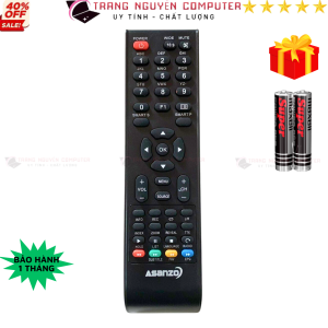 Remote điều khiển tivi ASANZO Mã 08 điều khiển TV Asanzo LCD-LED - Tặng kèm pin - Trang Nguyễn Computer